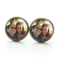 Ohrstecker / Ohrringe mit Vereins Shop Logo personalisieren - Edelstahl
