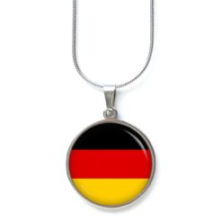 Ohrstecker, Ohrhänger, Clipse & Druckknopf - Motiv deutsche Flagge Fahne Fußball EM WM  - Schmuck aus Edelstahl