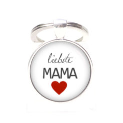 Schlüsselanhänger Liebste Mama mit Herz - beste Mama - Herz