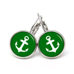 Ohrstecker, Ohrhänger, Clipse & Druckknopf – Motiv maritim Meer Anker grün – Schmuck aus Edelstahl Ohrstecker, Ohrhänger, Clipse & Druckknopf - Motiv maritim Meer Anker grün - Schmuck aus Edelstahl