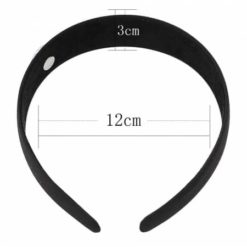 Druckknopf Haarreifen schwarz für 16mm Druckknopf
