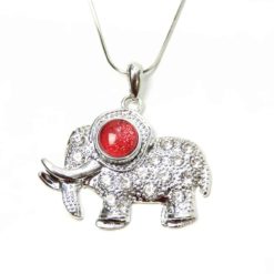 Mini Druckknopf Anhänger Elefant mit Strass für 10mm Druckknopf Mini Druckknopf Anhänger Elefant mit Strass für 10mm Druckknopf