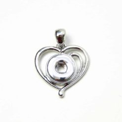 Mini Herz Druckknopf Anhänger für 10mm Druckknopf - Geschenk zum Muttertag