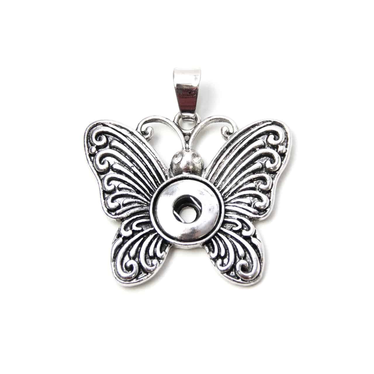 Mini Druckknopf Anhänger Schmetterling für 10mm Druckknopf Mini Druckknopf Anhänger Schmetterling für 10mm Druckknopf