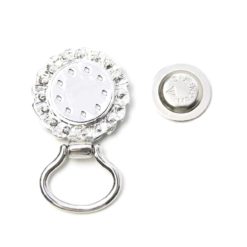 Druckknopf Brillenhalter mit strass Rand für 16mm Druckknöpfe Druckknopf Schlüsselanhänger Leder schwarz für 16mm Druckknopf