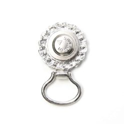 Druckknopf Brillenhalter mit strass Rand für 16mm Druckknöpfe Druckknopf Brillenhalter mit strass Rand für 16mm Druckknöpfe