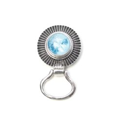Druckknopf Schlüsselanhänger Leder schwarz für 16mm Druckknopf