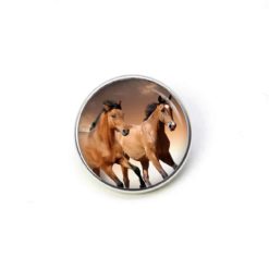 Druckknopf Ohrstecker Ohrhänger Clipse Pferd braune Pferde rennende Pferde Druckknopf Ohrstecker Ohrhänger Clipse Pferd braune Pferde rennende Pferde