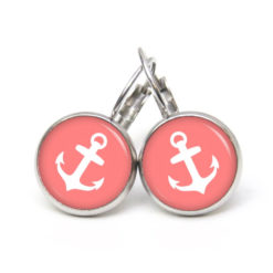 Ohrstecker, Ohrhänger, Clipse & Druckknopf – Motiv maritim Meer Anker rosa – Schmuck aus Edelstahl Ohrstecker, Ohrhänger, Clipse & Druckknopf - Motiv maritim Meer Anker rosa - Schmuck aus Edelstahl