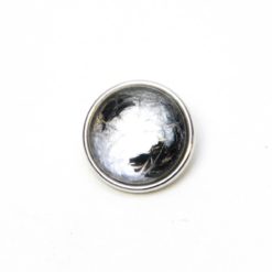 Druckknopf handbemalt klassisch schwarz grau silber für Druckknopfschmuck