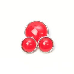 Druckknopf handbemalt in uni Farben Kirsch rot für Druckknopfschmuck Druckknopf handbemalt in uni Farben Kirsch rot für Druckknopfschmuck