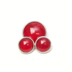 Druckknopf Set zarter Herz Anhänger mit Kette und Ohrringe – Geschenk Muttertag Druckknopf Set Herz Glitzer Anhänger mit Kette und Ohrringe - Geschenk Muttertag