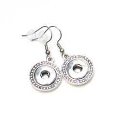 Edelstahl Druckknopf Ohrhänger orientalisch für 10mm Mini Druckknopf