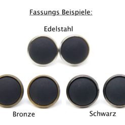 Druckknopf Ohrstecker Ohrhänger Clipse pastel rot weißer Stern Ohrstecker, Ohrhänger, Clipse & Druckknopf - Motiv Mandala Mosaik gelb orange - Schmuck aus Edelstahl