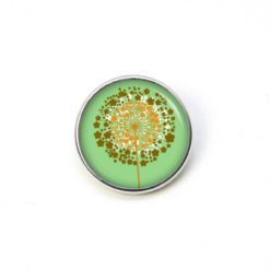 Ohrstecker, Ohrhänger, Clipse & Druckknopf – Motiv goldene Pusteblume grün – Schmuck aus Edelstahl Ohrstecker, Ohrhänger, Clipse & Druckknopf – Motiv goldene Pusteblume grün – Schmuck aus Edelstahl