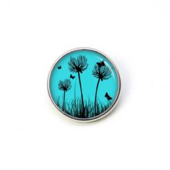 Ohrstecker, Ohrhänger, Clipse & Druckknopf – Motiv Pusteblume türkis – Schmuck aus Edelstahl Ohrstecker, Ohrhänger, Clipse & Druckknopf – Motiv Pusteblume türkis – Schmuck aus Edelstahl