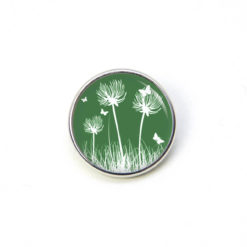 Ohrstecker, Ohrhänger, Clipse & Druckknopf – Motiv Pusteblume dunkelgrün – Schmuck aus Edelstahl Ohrstecker, Ohrhänger, Clipse & Druckknopf – Motiv Pusteblume dunkelgrün – Schmuck aus Edelstahl