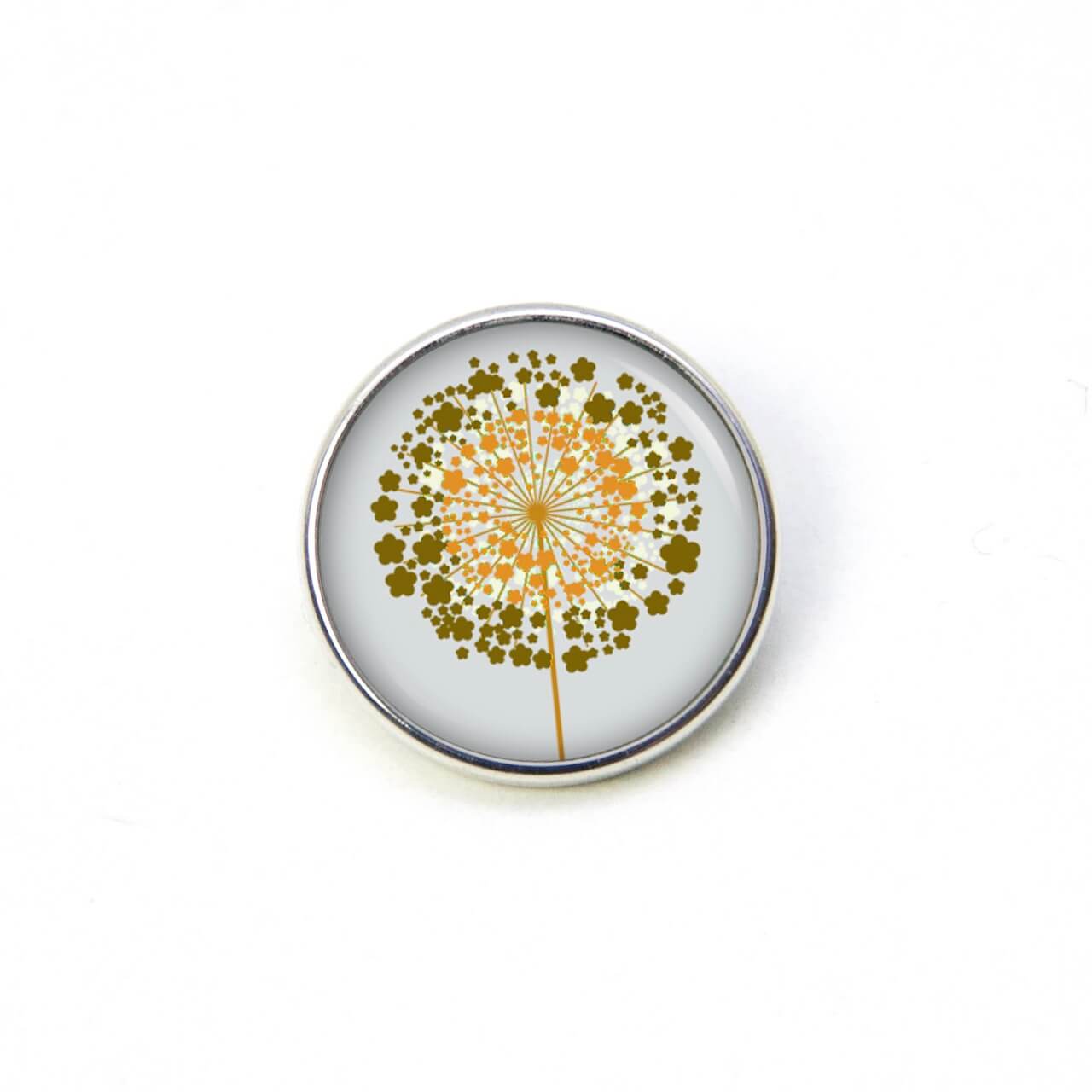 Ohrstecker, Ohrhänger, Clipse & Druckknopf – Motiv goldene Pusteblume grau – Schmuck aus Edelstahl Ohrstecker, Ohrhänger, Clipse & Druckknopf – Motiv goldene Pusteblume grau – Schmuck aus Edelstahl