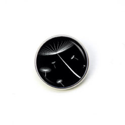 Ohrstecker, Ohrhänger, Clipse & Druckknopf – Motiv zarte Pusteblume schwarz weiß – Schmuck aus Edelstahl Ohrstecker, Ohrhänger, Clipse & Druckknopf – Motiv zarte Pusteblume schwarz weiß – Schmuck aus Edelstahl