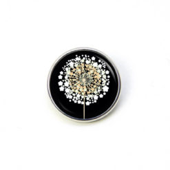 Ohrstecker, Ohrhänger, Clipse & Druckknopf – Motiv goldene Pusteblume schwarz – Schmuck aus Edelstahl Ohrstecker, Ohrhänger, Clipse & Druckknopf – Motiv goldene Pusteblume schwarz – Schmuck aus Edelstahl