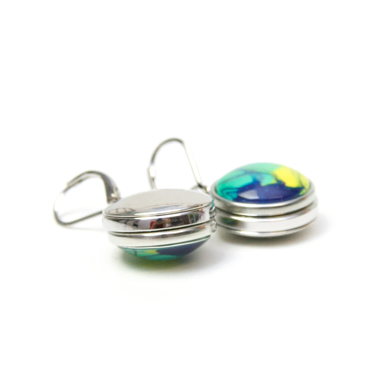 Druckknopf Ohrringe für 16mm Druckknöpfe – Edelstahl Druckknopf Ohrringe für 16mm Druckknöpfe - Edelstahl