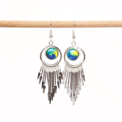 Druckknopf Ohrhänger Boho Style für 10mm Mini Druckknopf - Edelstahl