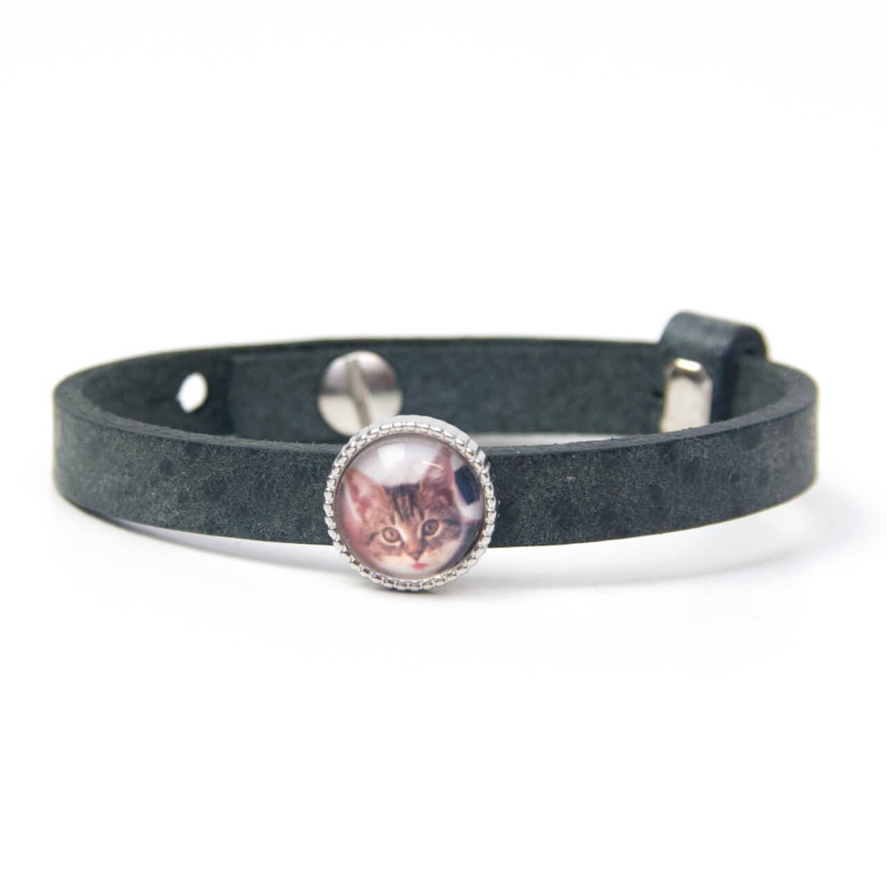 Schiebeperle mit deinem eigenen Foto Bild personalisiert für Lederarmbänder Schiebeperle mit deinem eigenen Foto Bild personalisiert für Lederarmbänder