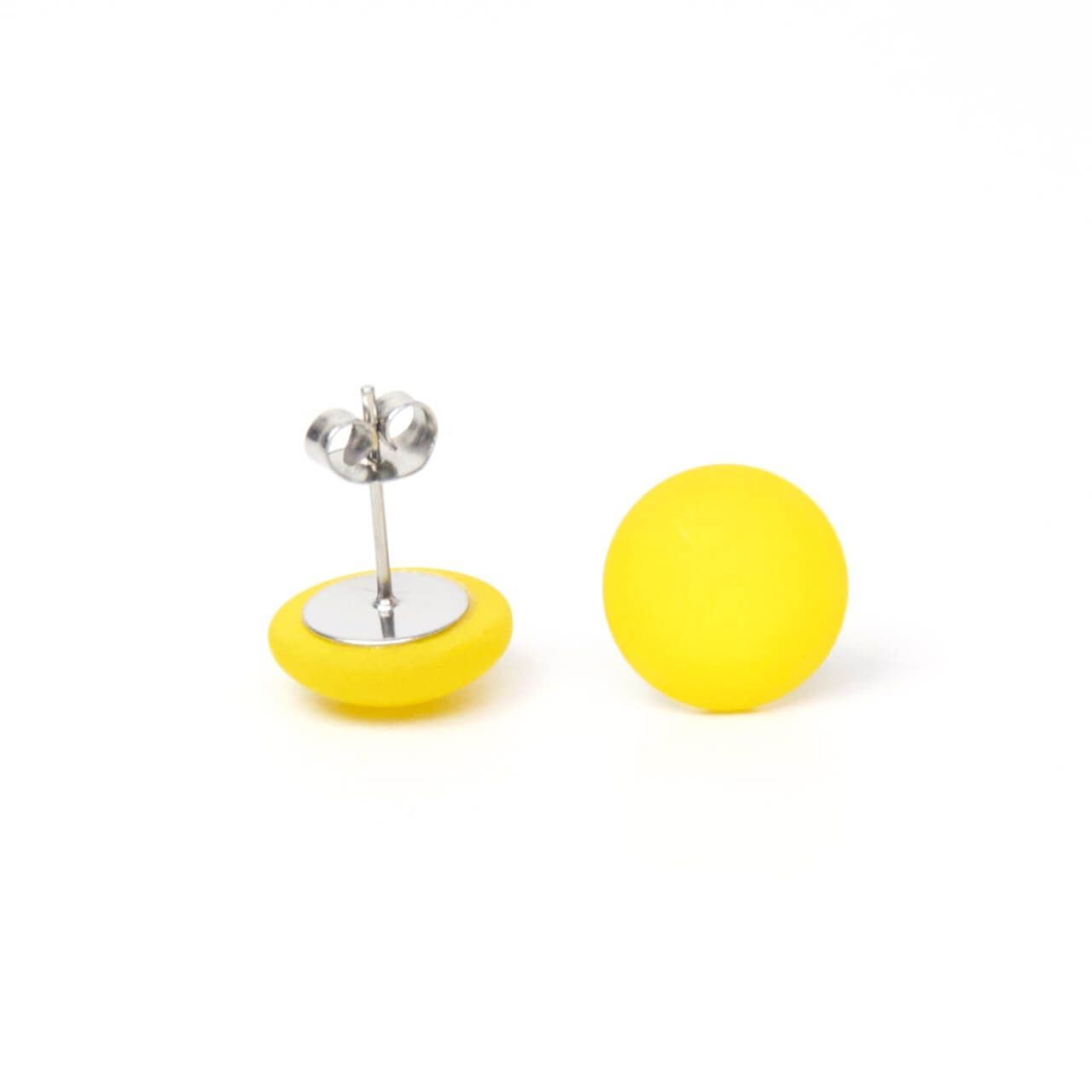 Gelb matte Polaris Ohrstecker / Ohrhänger / Ohrclips Gelb matte Polaris Ohrstecker / Ohrhänger / Ohrclips