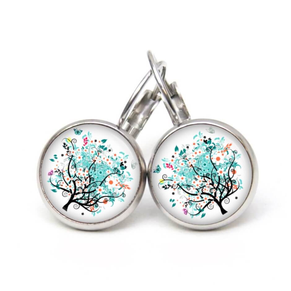 Ohrstecker, Ohrhänger, Clipse & Druckknopf – Motiv Baum des Lebens – Schmuck aus Edelstahl Ohrstecker, Ohrhänger, Clipse & Druckknopf - Motiv Baum des Lebens - Schmuck aus Edelstahl