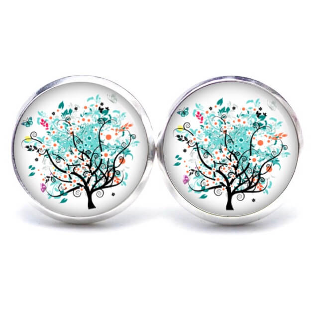 Ohrstecker, Ohrhänger, Clipse & Druckknopf – Motiv Baum des Lebens – Schmuck aus Edelstahl Ohrstecker, Ohrhänger, Clipse & Druckknopf - Motiv Baum des Lebens - Schmuck aus Edelstahl