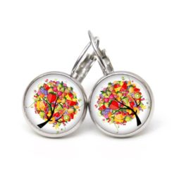 Ohrstecker, Ohrhänger, Clipse & Druckknopf – Motiv Lebensbaum Obst – Schmuck aus Edelstahl Ohrstecker, Ohrhänger, Clipse & Druckknopf - Motiv Lebensbaum Obst - Schmuck aus Edelstahl