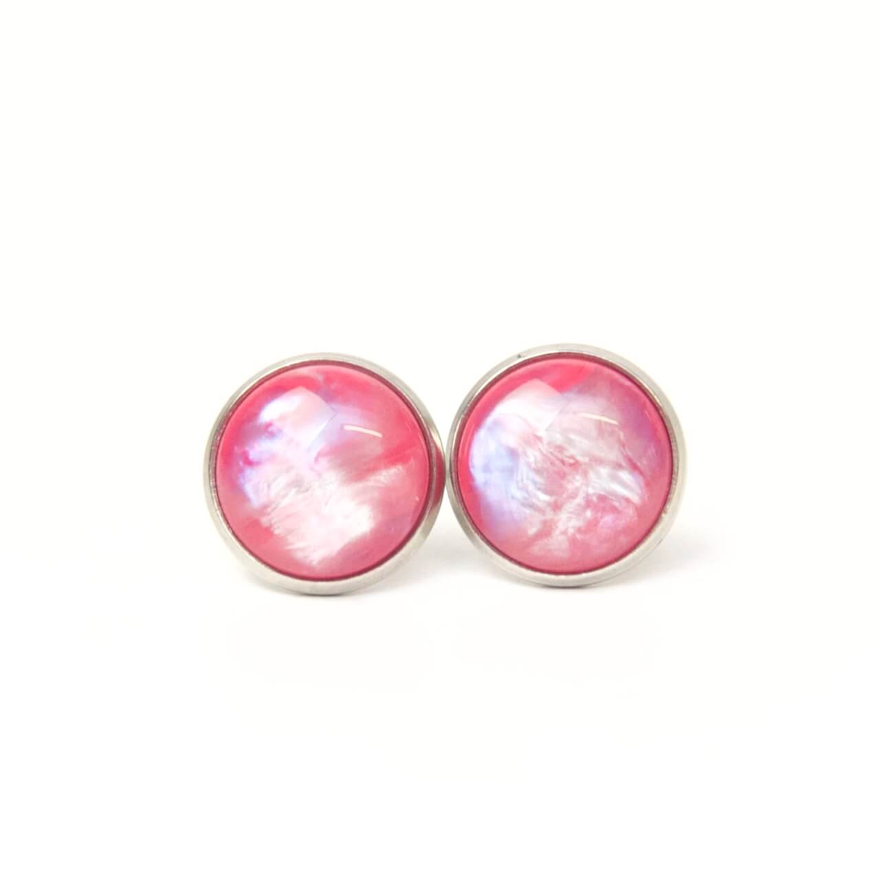 Pink schimmernde Polaris Ohrstecker / Ohrhänger / Ohrclips Pink schimmernde Polaris Ohrstecker / Ohrhänger / Ohrclips