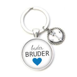 Schlüsselanhänger bester Bruder liebster Bruder - Herz Lieblingsmensch