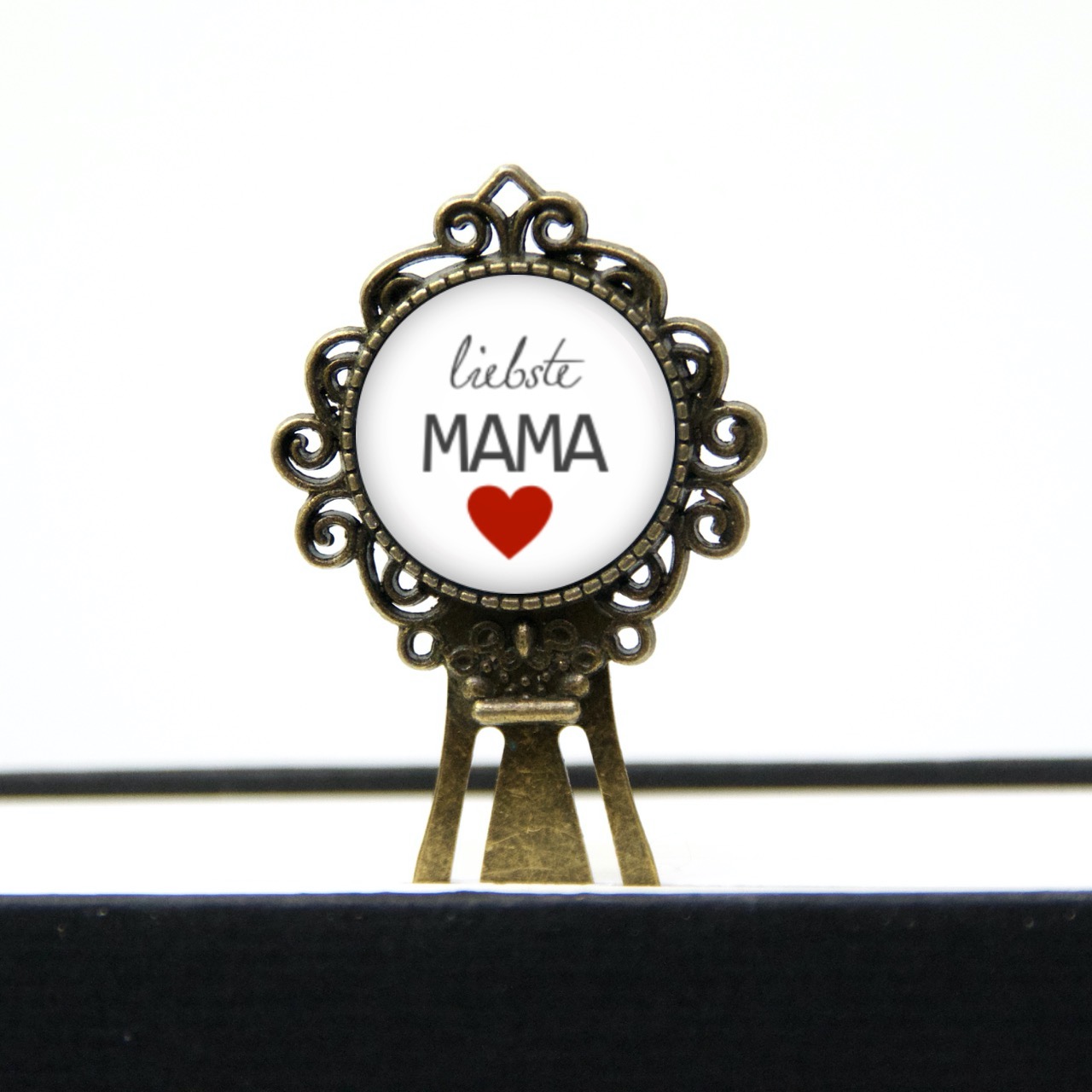 Lesezeichen Klammer liebste Mama mit Herz – Geschenk zum Muttertag Lesezeichen Klammer liebste Mama mit Herz - Geschenk zum Muttertag