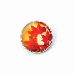 Druckknopf Chunk herbst herbstlich rot orange Blätter