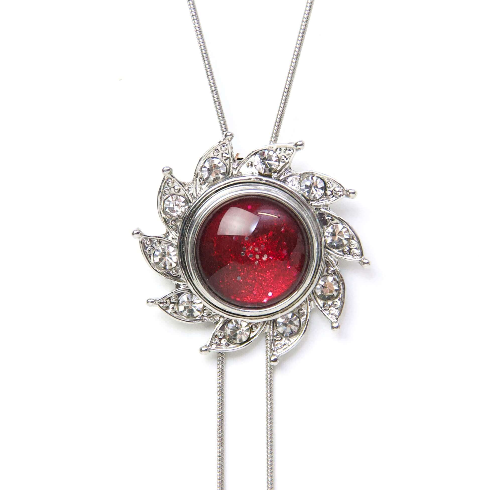 Verstellbare Y-Kette mit Strass für 16mm Druckknopf Verstellbare Y-Kette mit Strass für 16mm Druckknopf