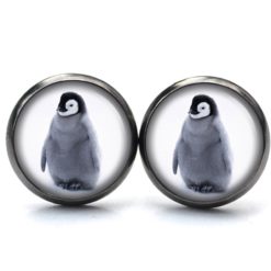 Ohrstecker, Ohrhänger, Clipse & Druckknopf – Motiv Clipse Baby Pinguin – Schmuck aus Edelstahl Ohrstecker, Ohrhänger, Clipse & Druckknopf – Motiv Clipse Baby Pinguin – Schmuck aus Edelstahl