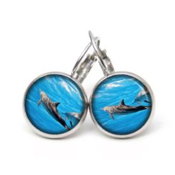 Ohrstecker, Ohrhänger, Clipse & Druckknopf – Motiv Delfin Delfine unter Wasser – Schmuck aus Edelstahl Ohrstecker, Ohrhänger, Clipse & Druckknopf – Motiv Delfin Delfine unter Wasser – Schmuck aus Edelstahl