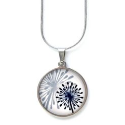 Ohrstecker, Ohrhänger, Clipse & Druckknopf – Motiv abstrakte Pusteblume dunkelblau grau weiß – Schmuck aus Edelstahl Ohrstecker, Ohrhänger, Clipse & Druckknopf – Motiv abstrakte Pusteblume dunkelblau grau weiß – Schmuck aus Edelstahl