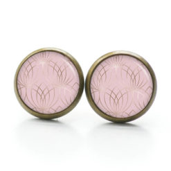 Ohrstecker, Ohrhänger, Clipse & Druckknopf – Motiv Vintage rose gold – Schmuck aus Edelstahl Ohrstecker, Ohrhänger, Clipse & Druckknopf – Motiv Vintage rose gold – Schmuck aus Edelstahl