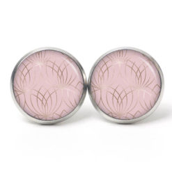 Ohrstecker, Ohrhänger, Clipse & Druckknopf – Motiv Vintage rose gold – Schmuck aus Edelstahl