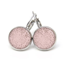 Ohrstecker, Ohrhänger, Clipse & Druckknopf – Motiv Vintage rose gold mit Punkten – Schmuck aus Edelstahl Ohrstecker, Ohrhänger, Clipse & Druckknopf – Motiv Vintage rose gold mit Punkten – Schmuck aus Edelstahl