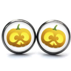 Druckknopf Ohrstecker Ohrhänger Clipse lustiger Halloween Kürbis Druckknopf Ohrstecker Ohrhänger Clipse lustiger Halloween Kürbis