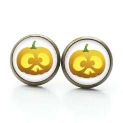 Druckknopf Ohrstecker Ohrhänger Clipse lustiger Halloween Kürbis Druckknopf Ohrstecker Ohrhänger Clipse lustiger Halloween Kürbis