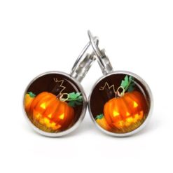 Druckknopf Ohrstecker Ohrhänger Clipse Halloween Kürbis Druckknopf Ohrstecker Ohrhänger Clipse Halloween Kürbis