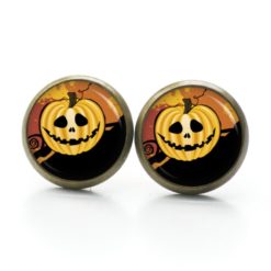 Druckknopf Ohrstecker Ohrhänger Clipse Halloween Kürbis Druckknopf Ohrstecker Ohrhänger Clipse Halloween Kürbis