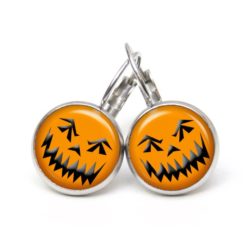 Druckknopf Ohrstecker Ohrhänger Clipse böses Halloween Gesicht Druckknopf Ohrstecker Ohrhänger Clipse böses Halloween Gesicht