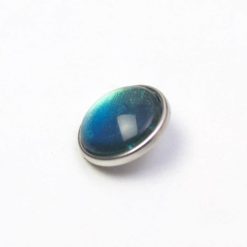 Druckknopf handbemalt türkis grün schimmernd für Druckknopfschmuck Druckknopf handbemalt türkis grün schimmernd für Druckknopfschmuck