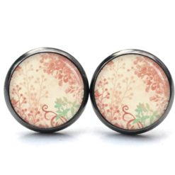 Ohrstecker, Ohrhänger, Clipse & Druckknopf – Motiv Vintage Blütenzauber Rosé – Schmuck aus Edelstahl Ohrstecker, Ohrhänger, Clipse & Druckknopf - Motiv Vintage Blütenzauber Rosé - Schmuck aus Edelstahl