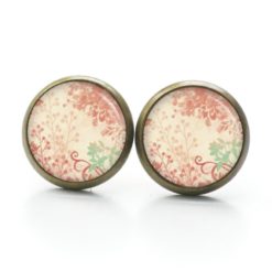 Ohrstecker, Ohrhänger, Clipse & Druckknopf – Motiv Vintage Blütenzauber Rosé – Schmuck aus Edelstahl Ohrstecker, Ohrhänger, Clipse & Druckknopf - Motiv Vintage Blütenzauber Rosé - Schmuck aus Edelstahl